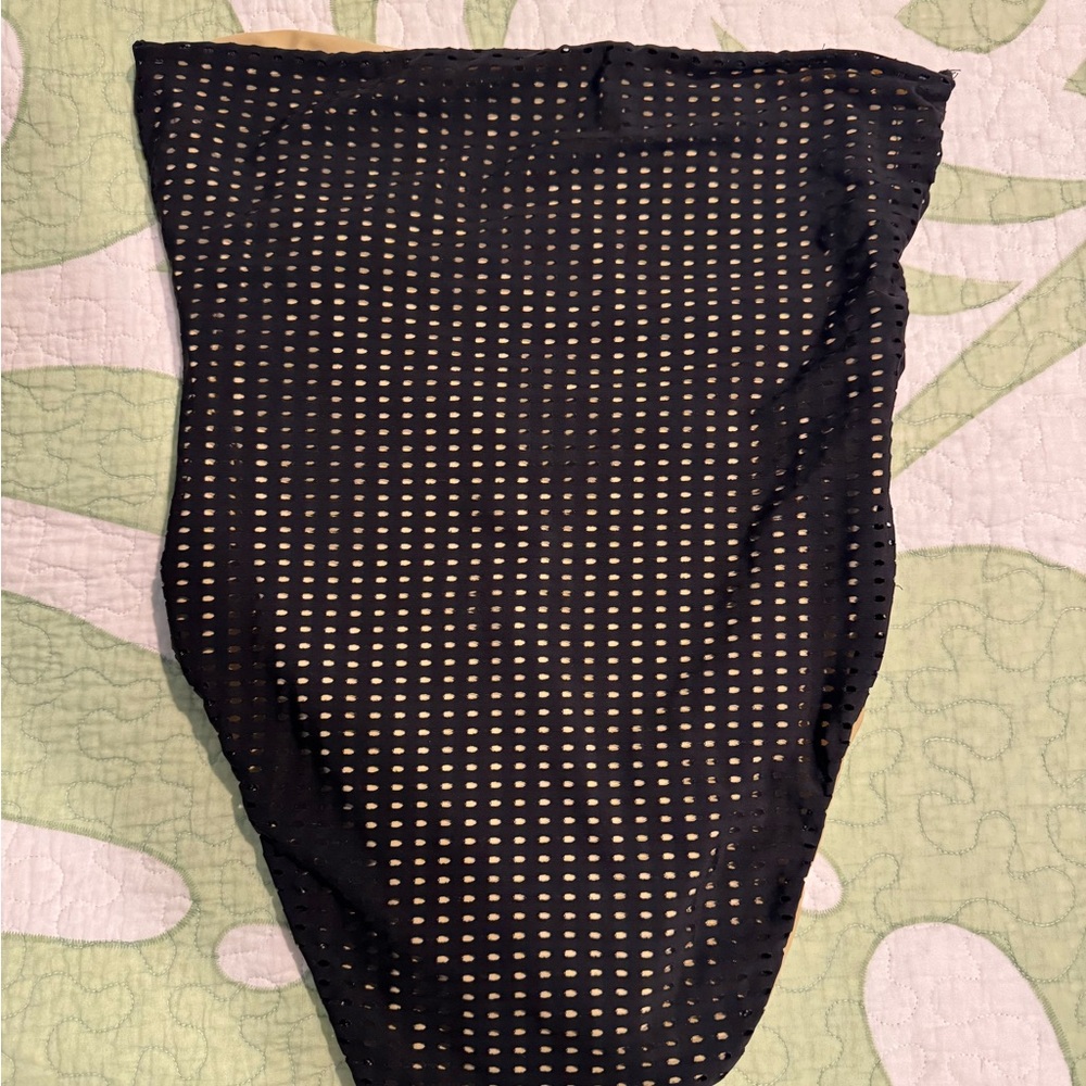 Acacia Swimwear Black and Tan Bikini